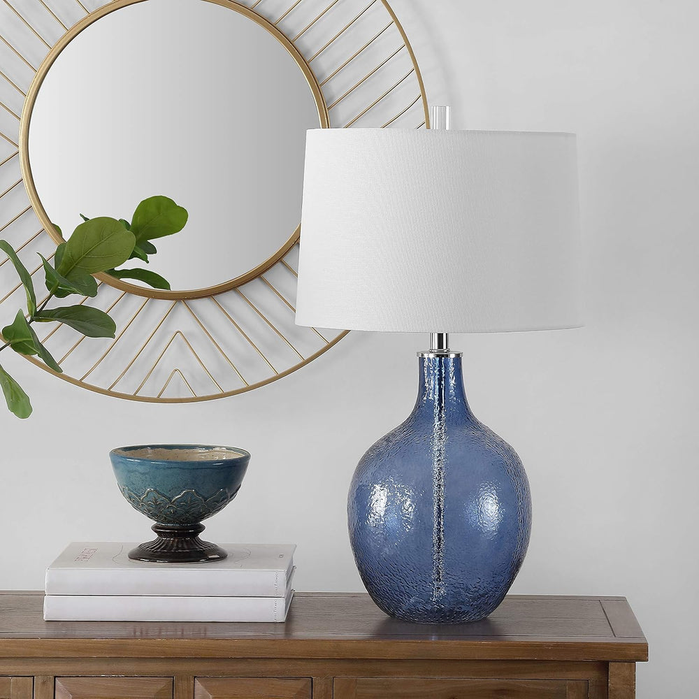 SAFAVIEH Nadine Table Lamp, 27" Modern Blue TBL4259B