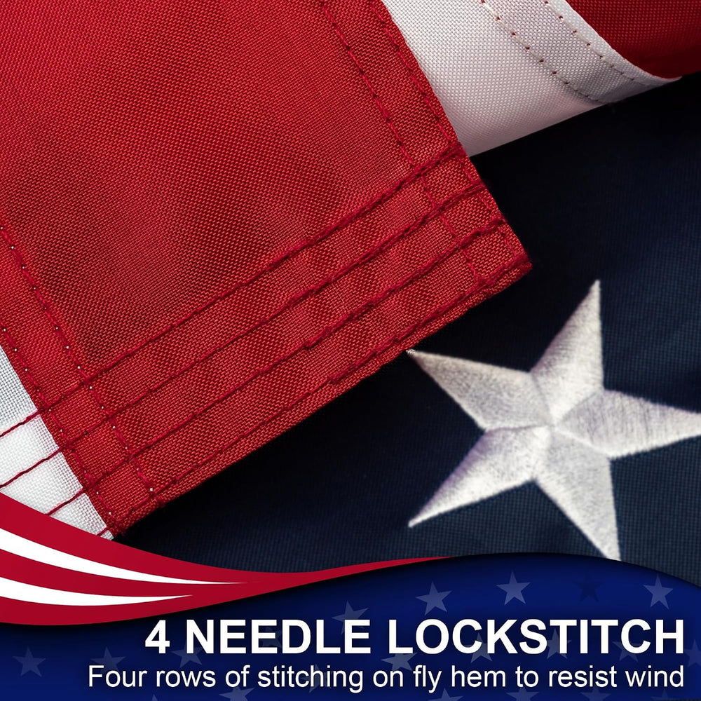 MVPRING American Flag 6x10 Ft for Outside, Heavy Duty Large Nylon US Flags fo...