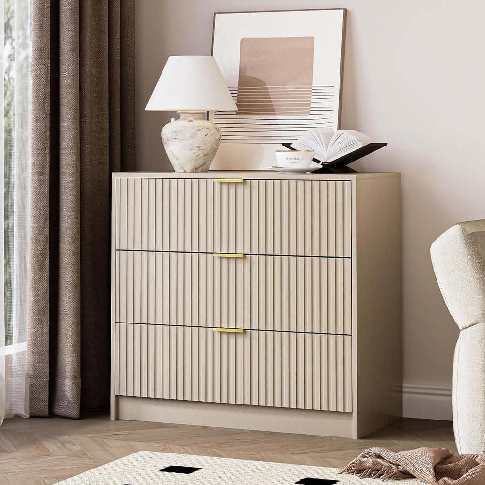 MAISONARIA 3-Piece Dresser Bedroom Set, 9 Drawer Dresser & 3 Drawer Night...
