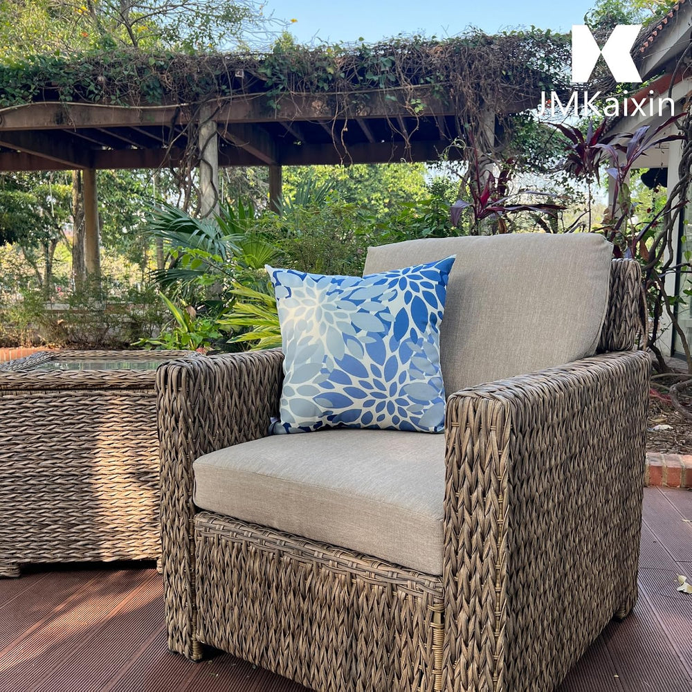 Outdoor/Indoor Throw Pillows with Inserts, 18"x18" Pack of 2