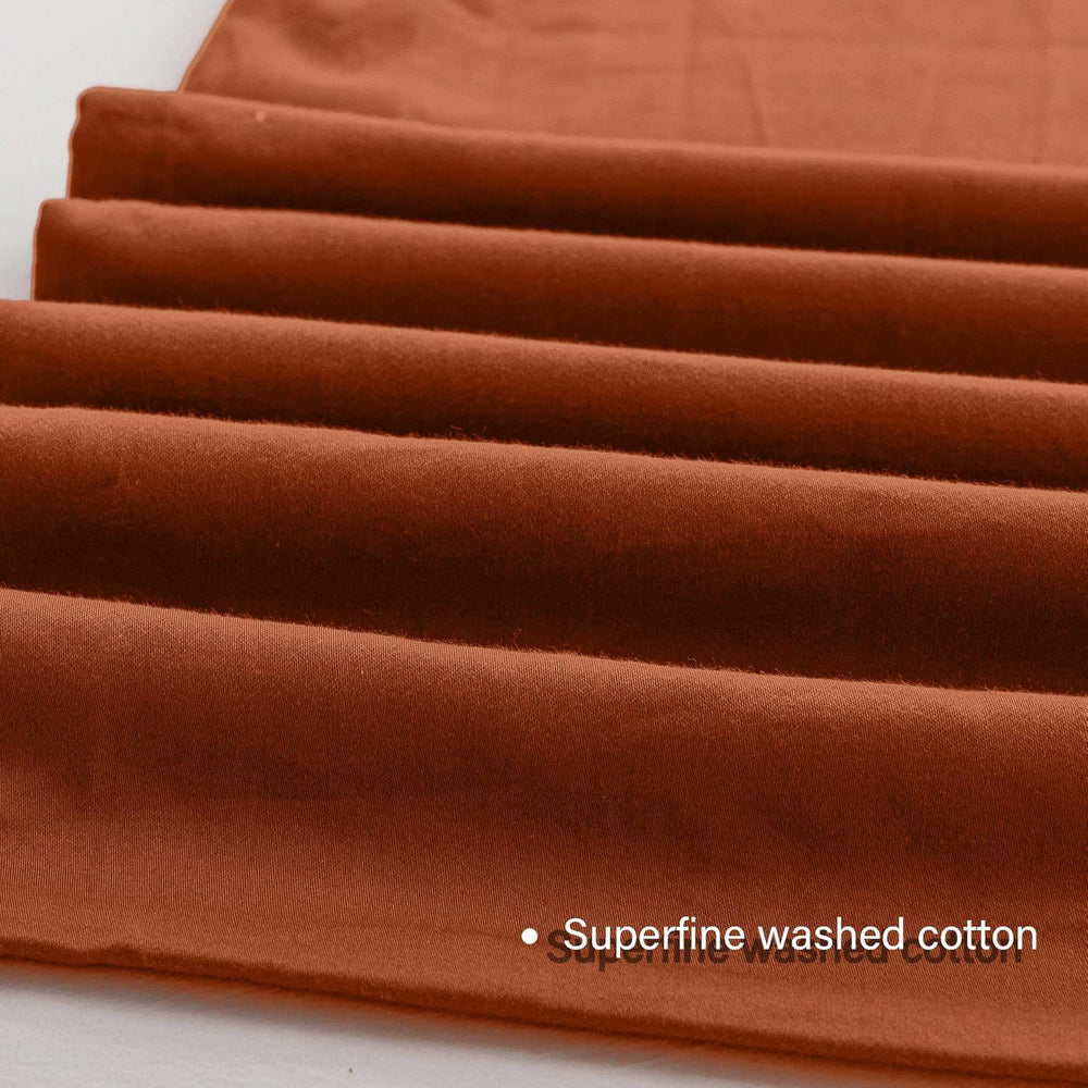 HeimenAogo Egyptian Cotton Duvet Cover Set King, Ultra Soft and Breathable Co...