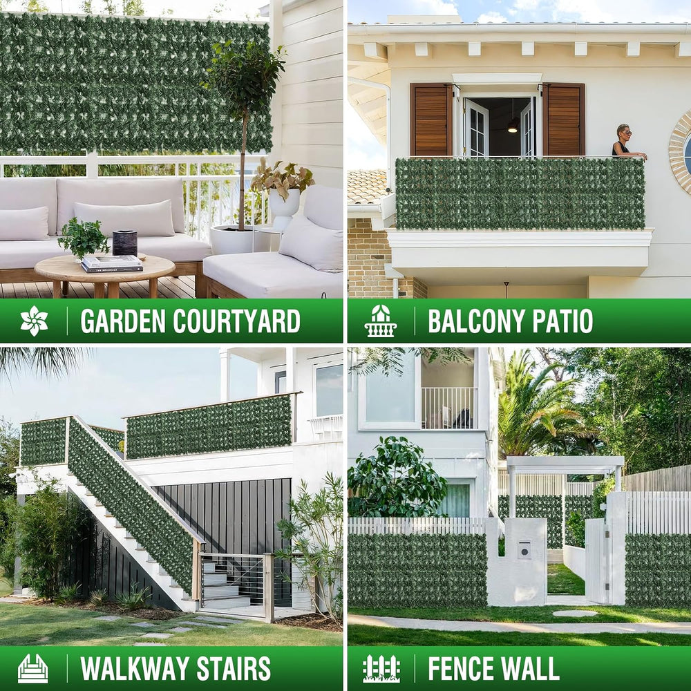 Artificial Ivy Privacy Fence Wall Screen,120X60in Privacy Fence Panels Privac...