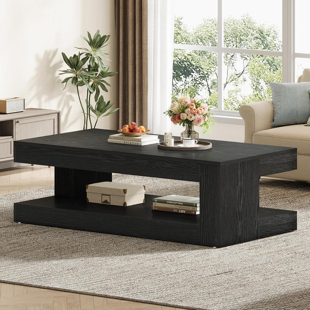 Tribesigns Coffee Table for Living Room, 47.24" Center Tea Table