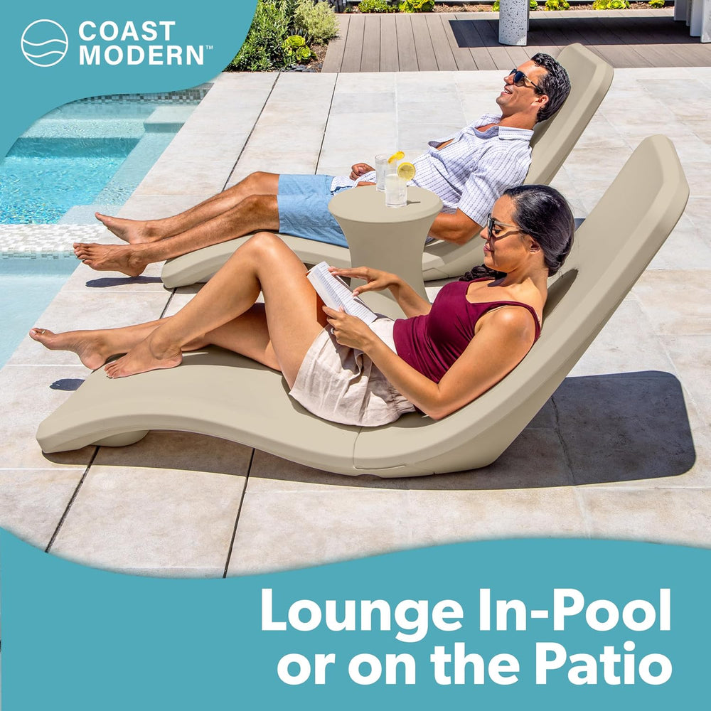 Coast Modern in Pool Lounge Chair - Waterproof & Weighted Chaise Lounger ...