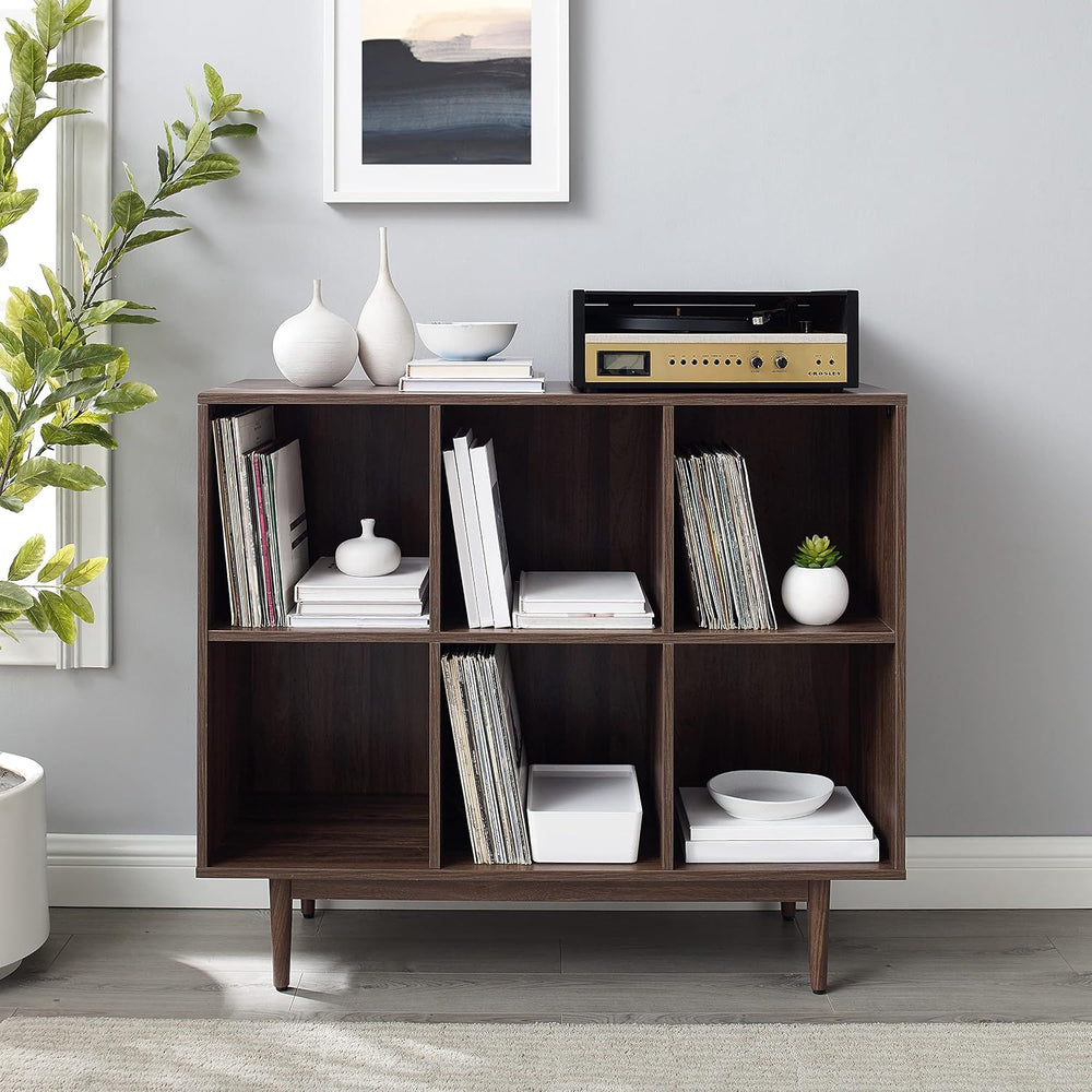 Crosley Furniture Liam 6-Cube Record Storage Bookcase