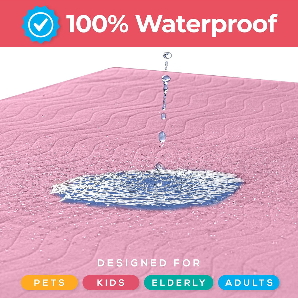 4 Pack Waterproof Reusable Heavy Absorbency Incontinence Bed Pads 34"x36...