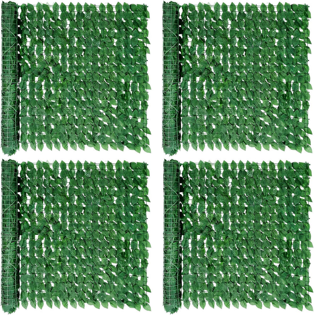 4PCS Artificial Ivy Fence Privacy Screen,40 x 120 Inch UV-Anti Artificial Fak...