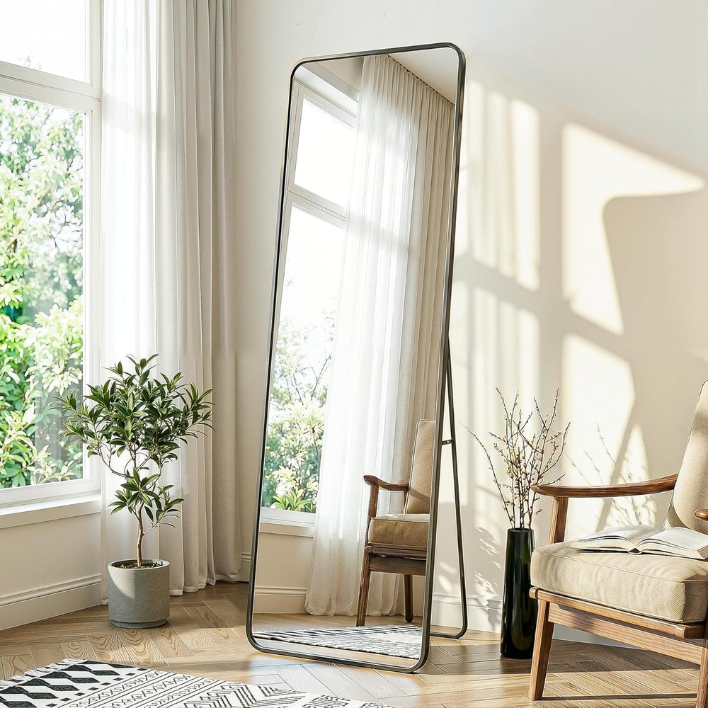 Delma Full Length Mirror, 56"x15" Black