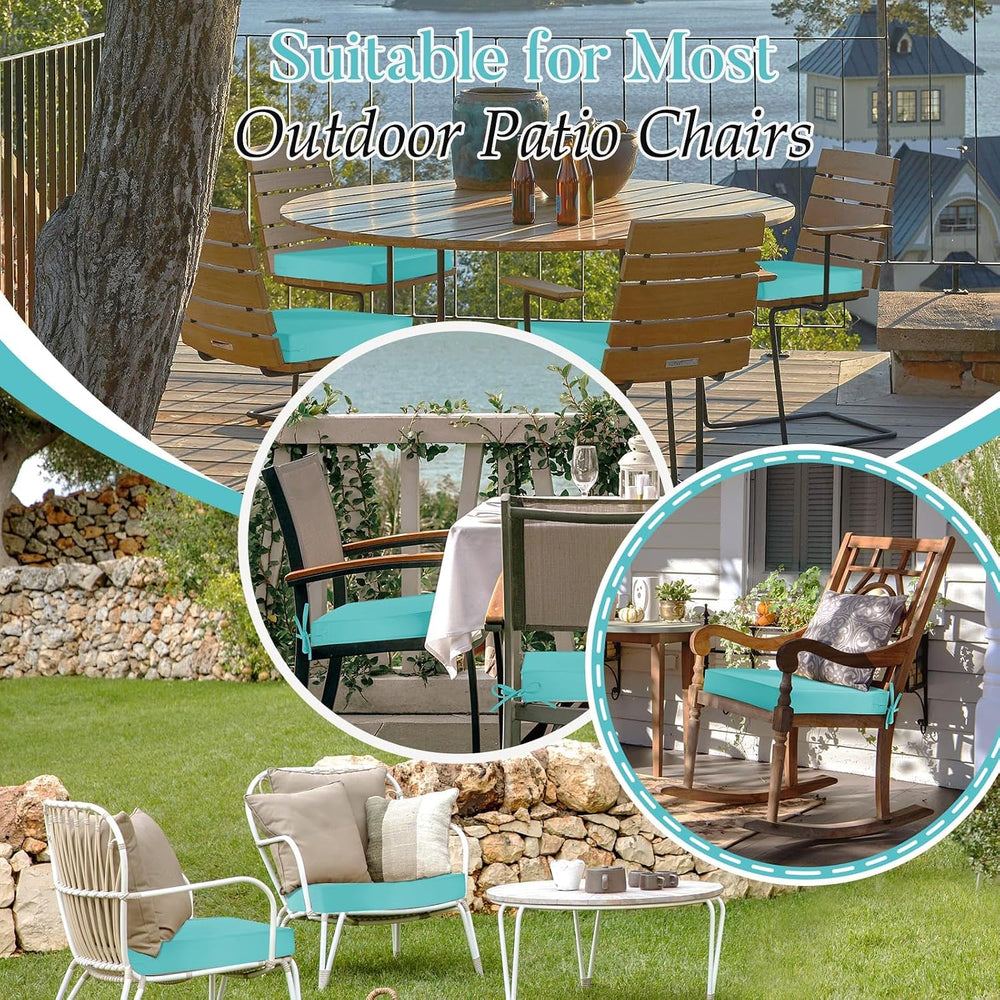 Basic Beyond Outdoor Chair Cushions for Patio Furniture, Waterproof Outdoor S...