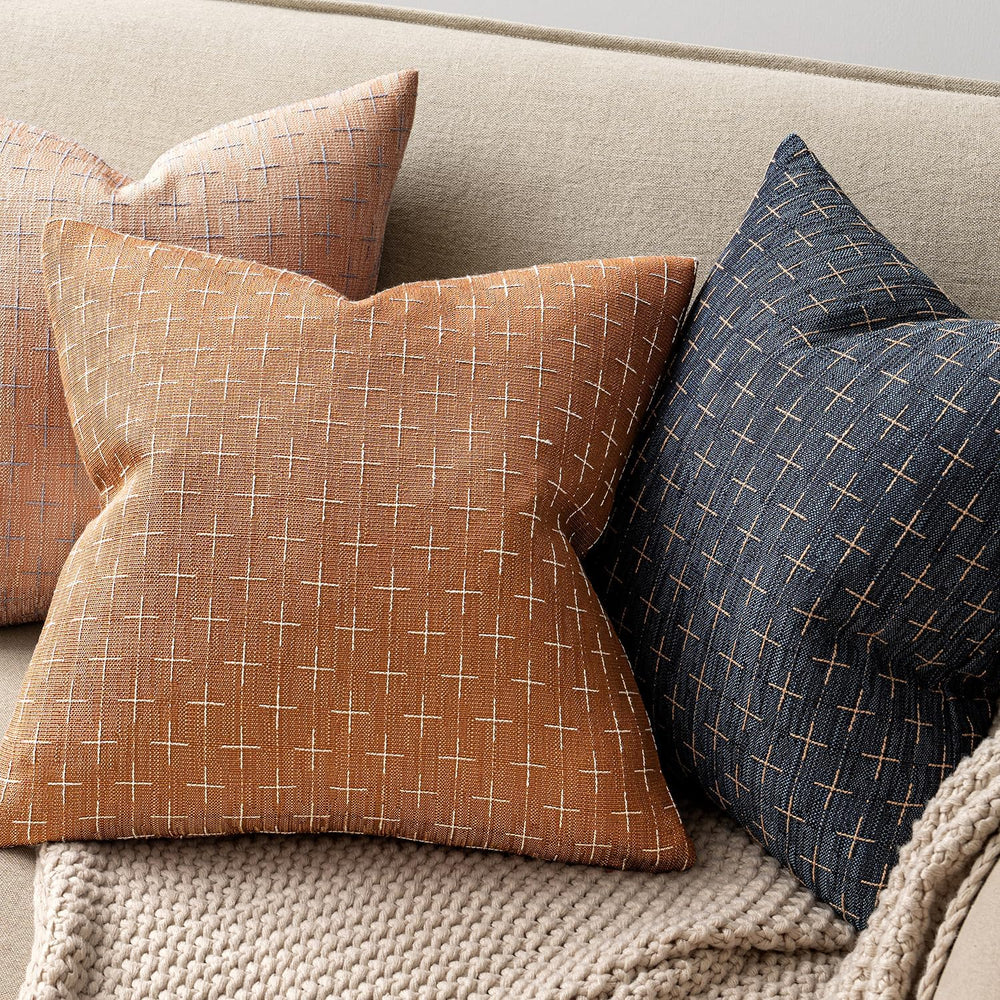 MIULEE Pack of 2 Decorative Burlap Linen Throw Pillow Covers Farmhouse Pillow...