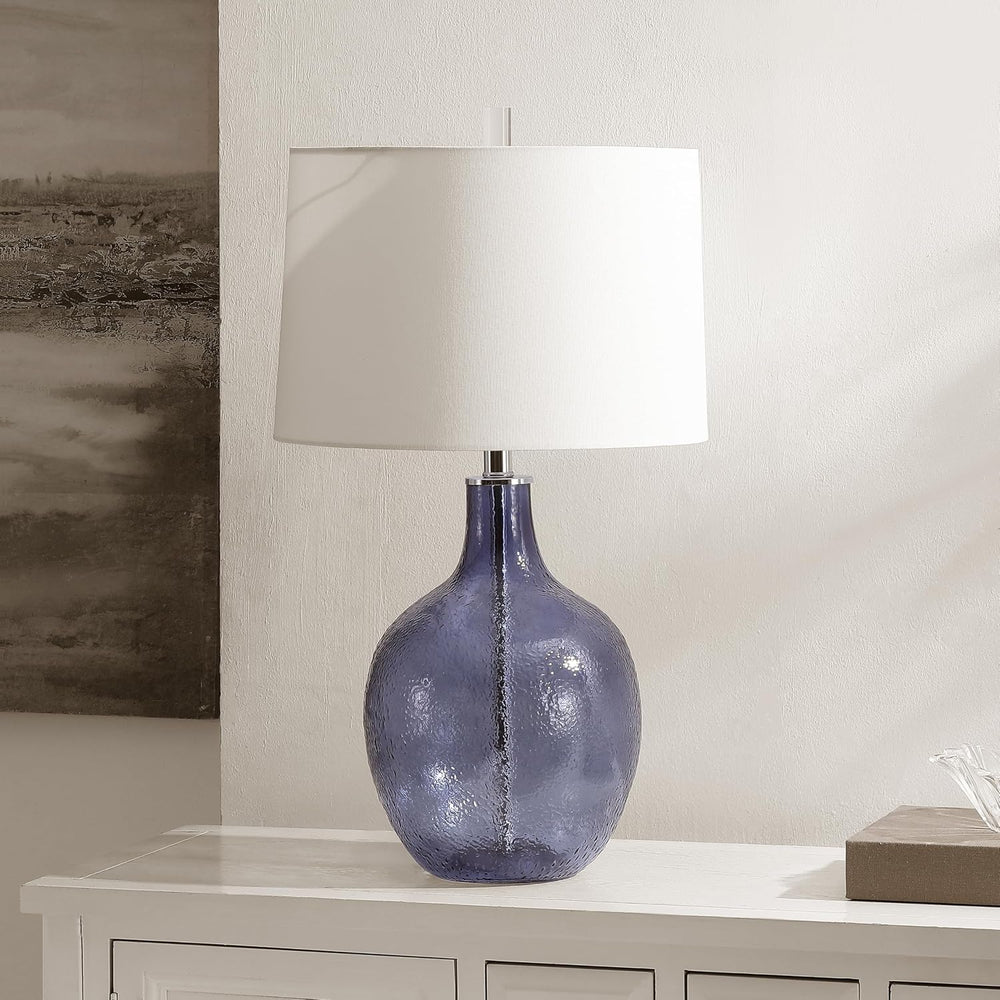 SAFAVIEH Nadine Table Lamp, 27" Modern Blue TBL4259B