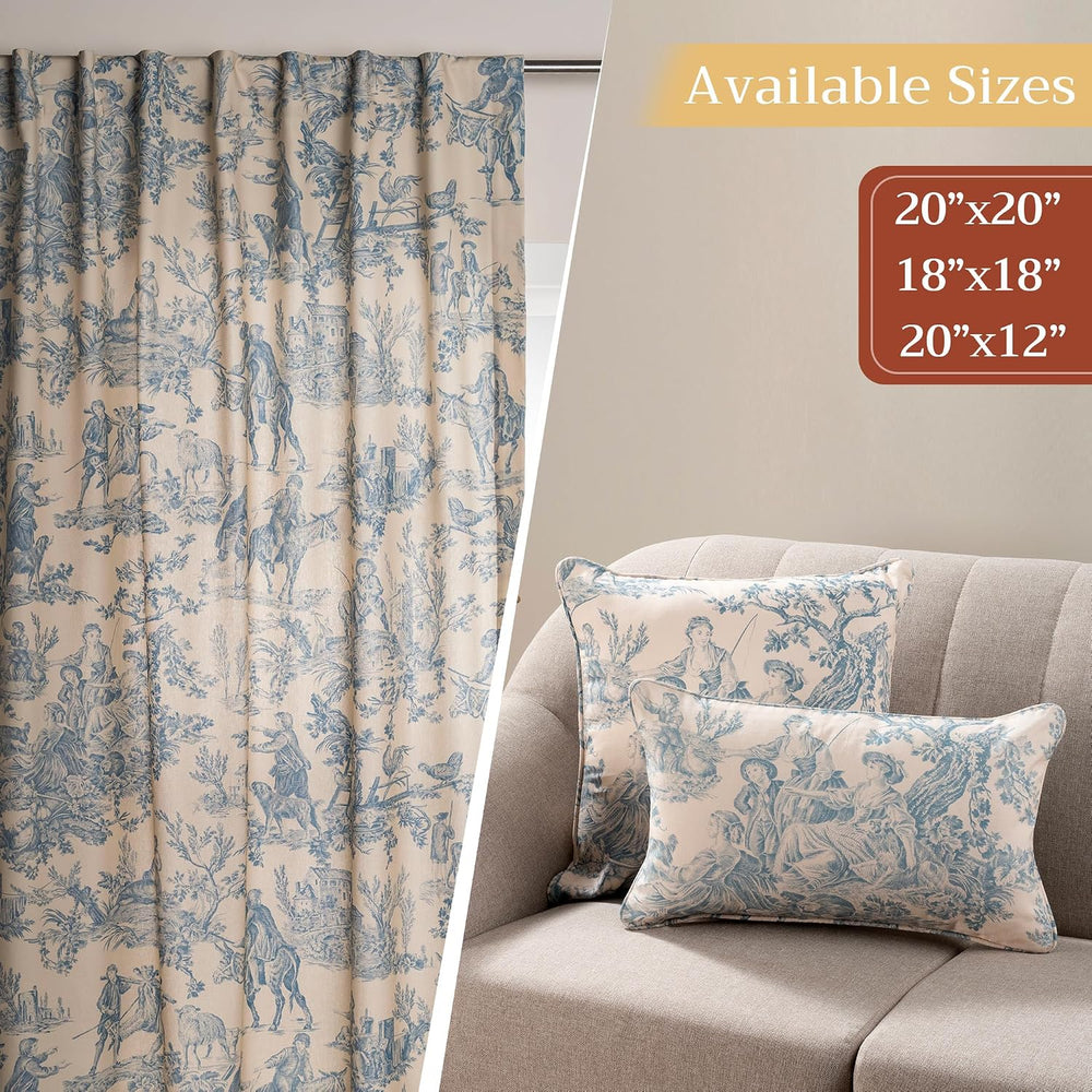 Maison d' Hermine Throw Pillow Covers 100% Cotton (20" x 20" - ...