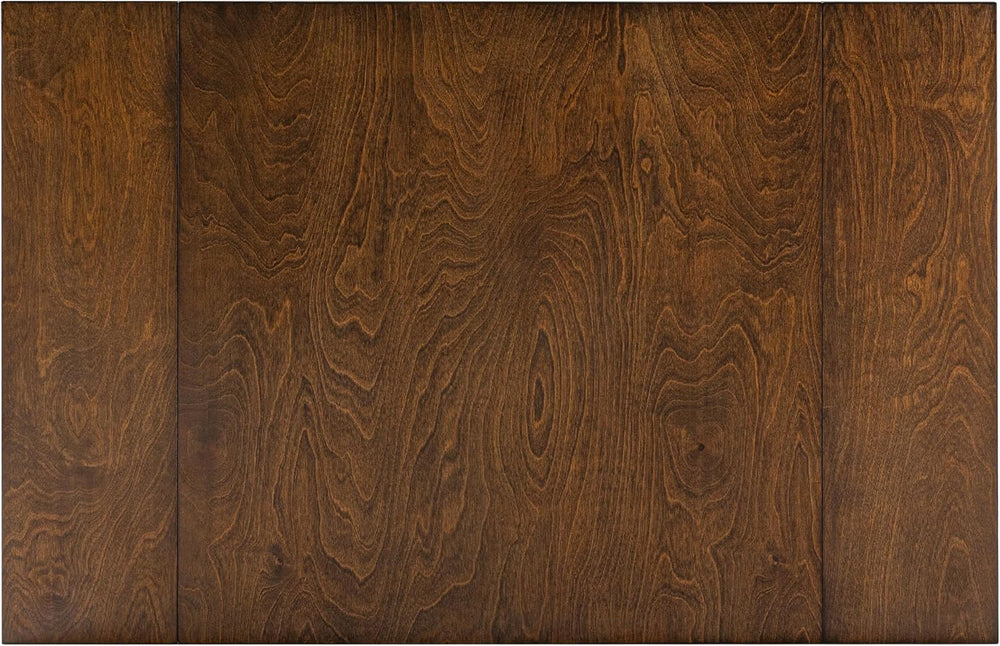 P PURLOVE 3 Piece Kitchen Dining Set, Wood Dining Table Set, Brown+Beige