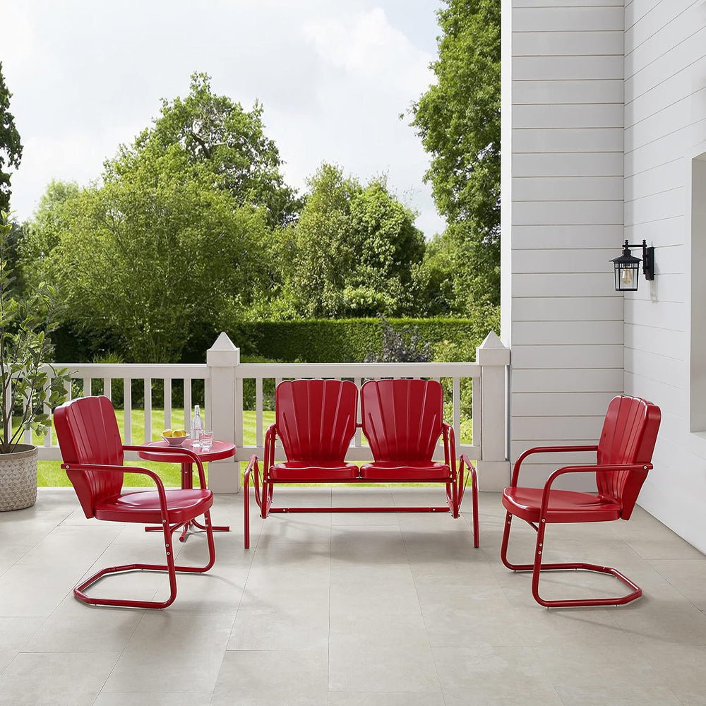Crosley Furniture Ridgeland 4-Piece Loveseat Glider Set