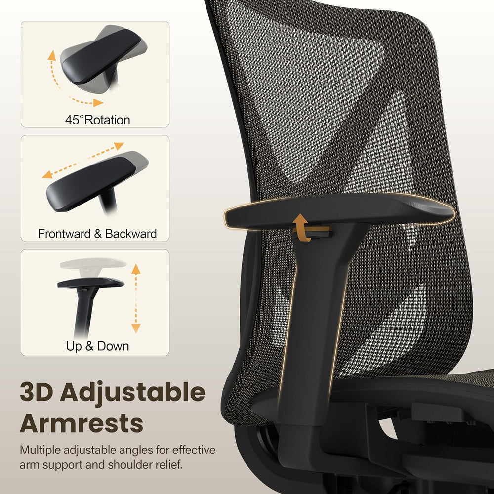 Ergonomic Office Chair, Mesh Computer Desk Chairs with BIFMA X5.1 Certified, ...