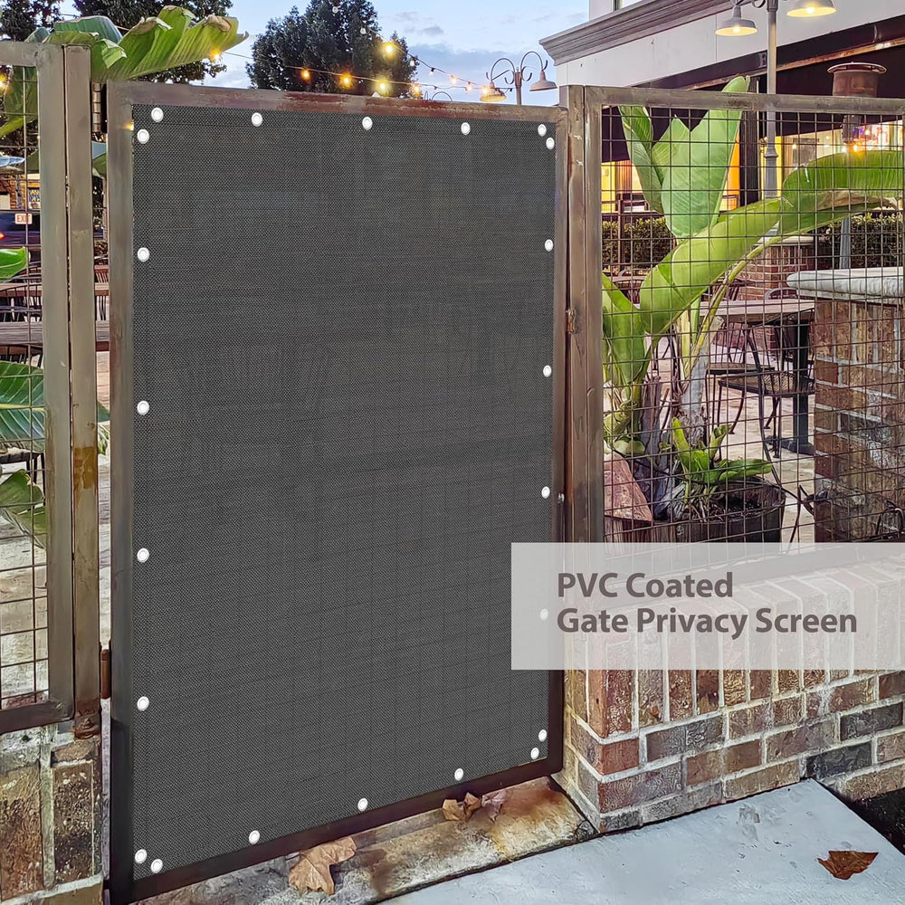 38in x 42in Gate Privacy Screen Shade Panel with Heavy Duty PVC Coated Polyes...