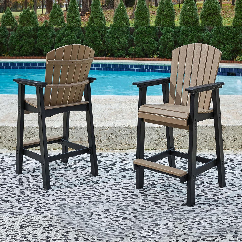Signature Design by Ashley Fairen Trail 30" HDPE Durable Outdoor Barstoo...