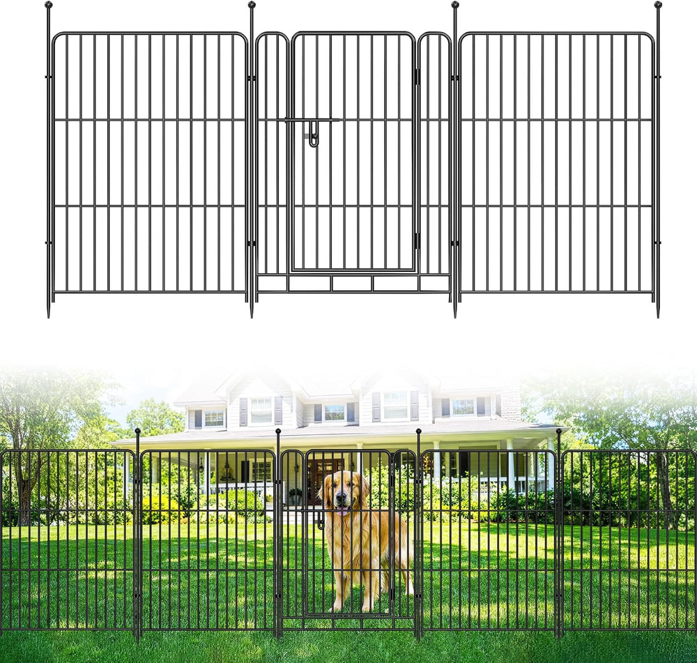 Garvee Garden Fence, 36in(H) x 22.1ft 10 Pack Garden Fencing Animal Barrier