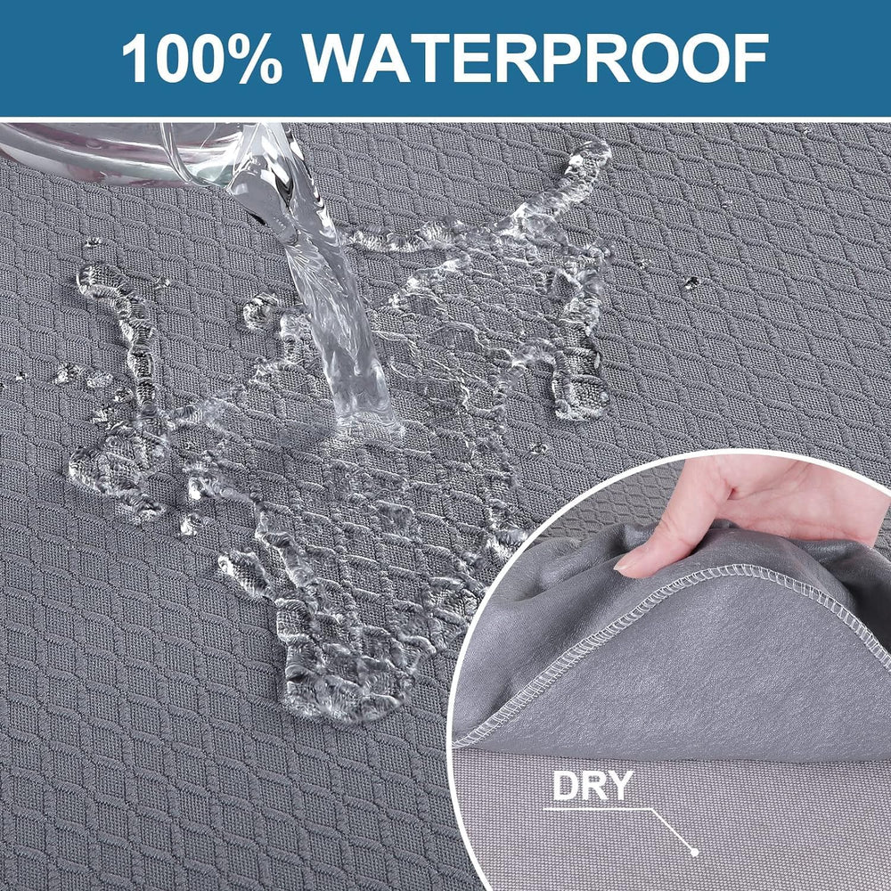 Smiry Waterproof Seat Covers for Dining Room Chairs, Set of 6