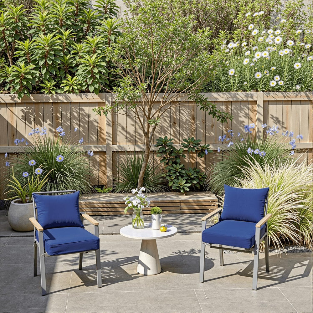 PatioGlow Outdoor Chair Cushions 22 x 22 x 3 Inch, Waterproof & Fade Resi...