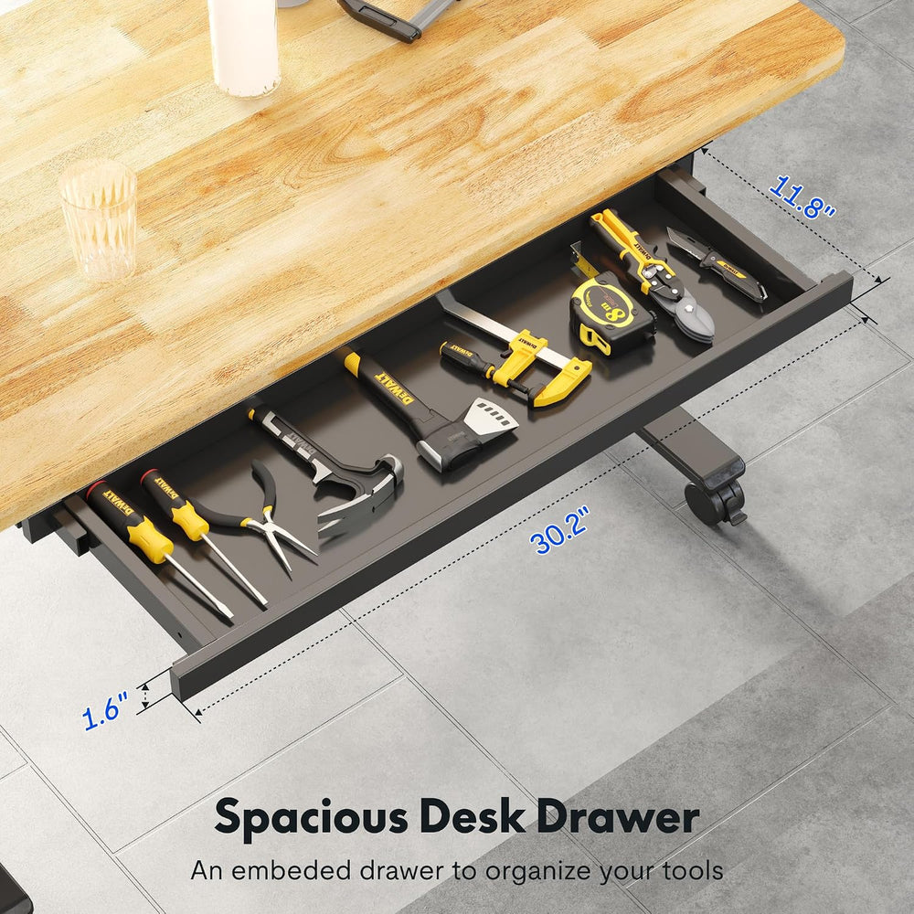 FLEXISPOT Adjustable Workbench, 47.2" x 23.6" Work Table with Hand ...