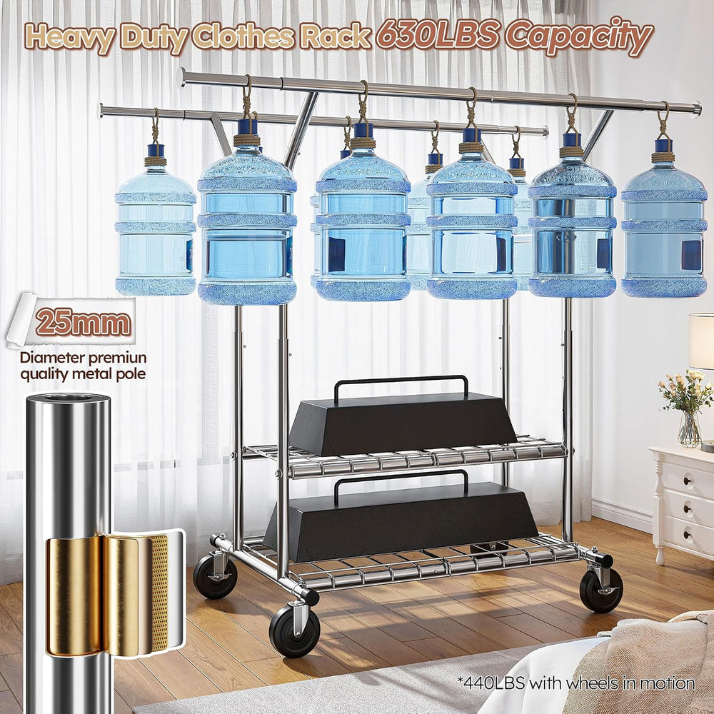 Raybee Heavy Duty Clothes Rack Clothing Racks for Hanging Clothes