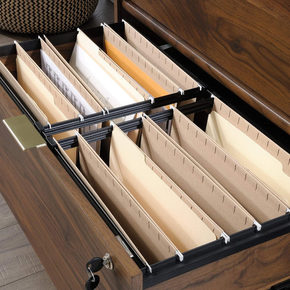 Sauder Clifford Place Lateral File, Grand Walnut finish