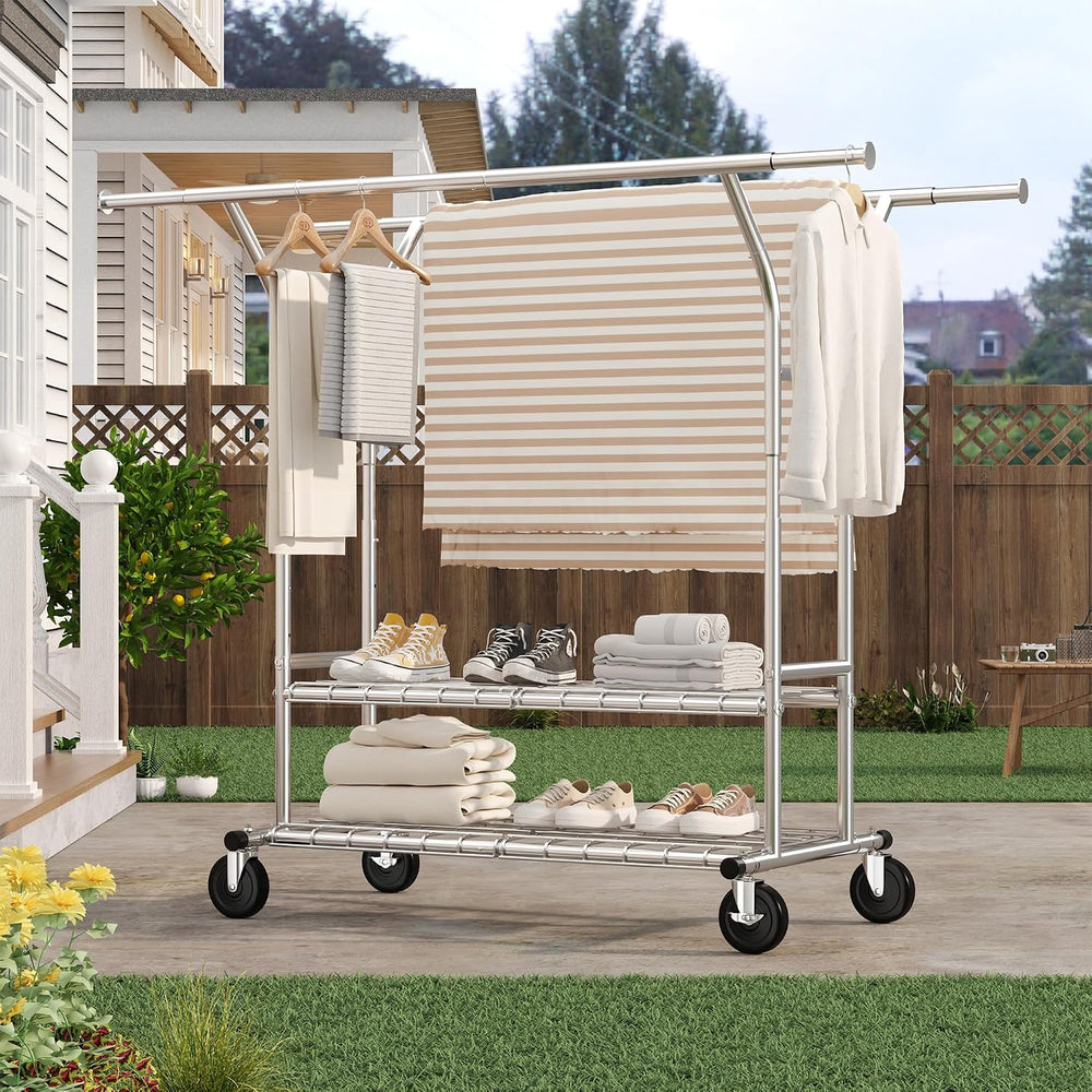 Raybee Heavy Duty Clothes Rack Clothing Racks for Hanging Clothes