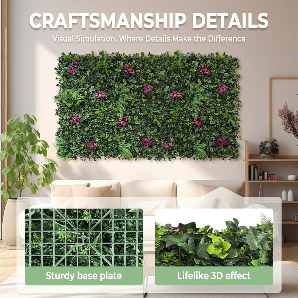 40x120 in (33.5 Sqft) Artificial Hedge Vine Roll Greenery Backdrop