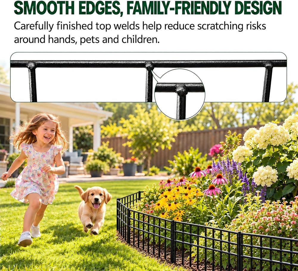 Animal Barrier Fence 42.5ft(L)x13in(H), 30 Panels No Dig Garden Fence