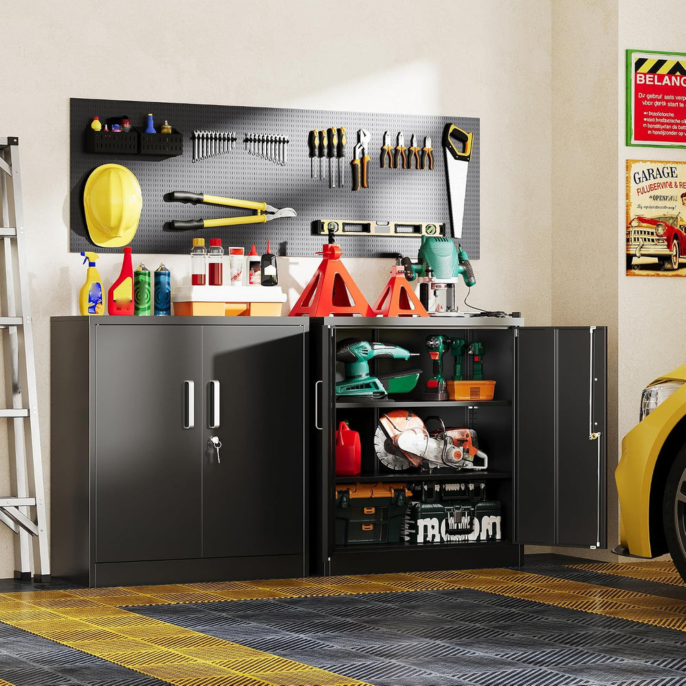 Metal Garage Storage Cabinet, Durable Metal Storage Solution