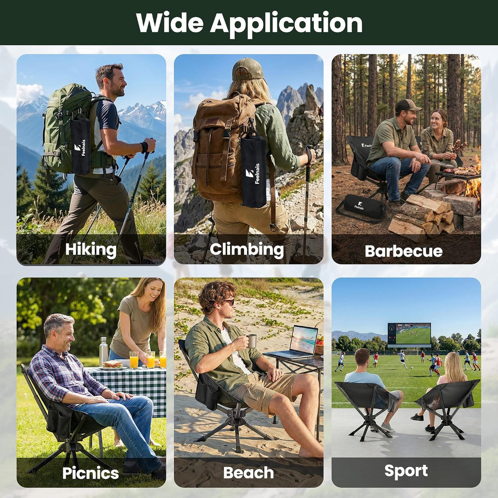 Portable Camping Chairs for Adults, Comfy Folding Camp Chair