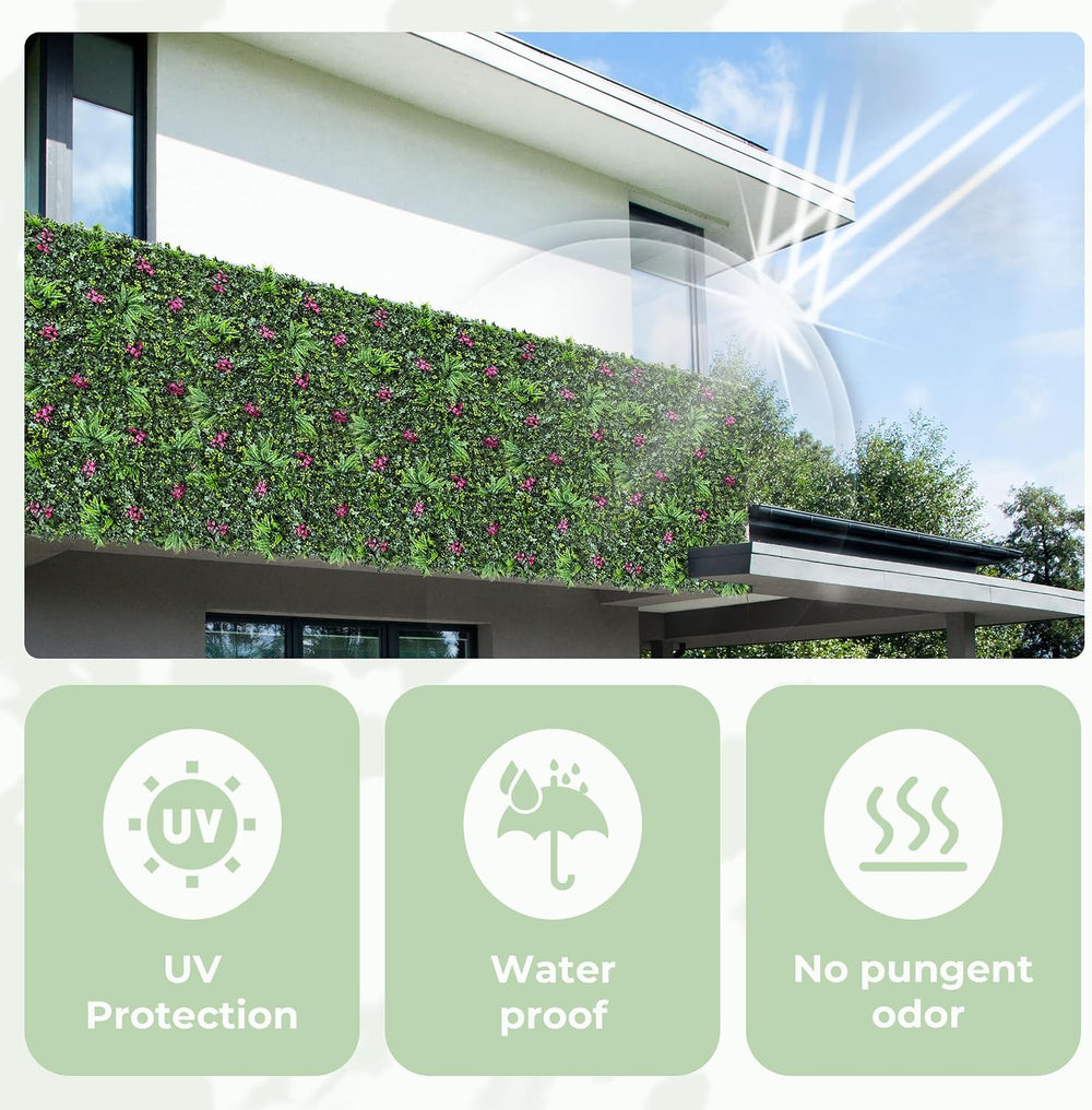 40x120 in (33.5 Sqft) Artificial Hedge Vine Roll Greenery Backdrop