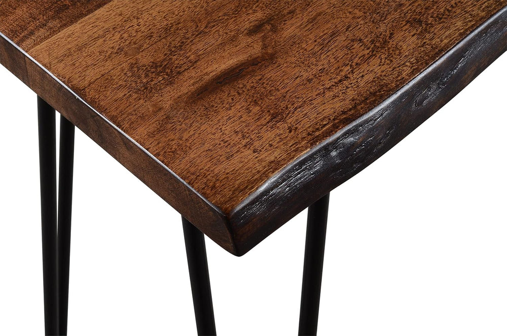 Jofran Nature's Edge 72" Farmhouse Dining Table - Solid Wood Counter...