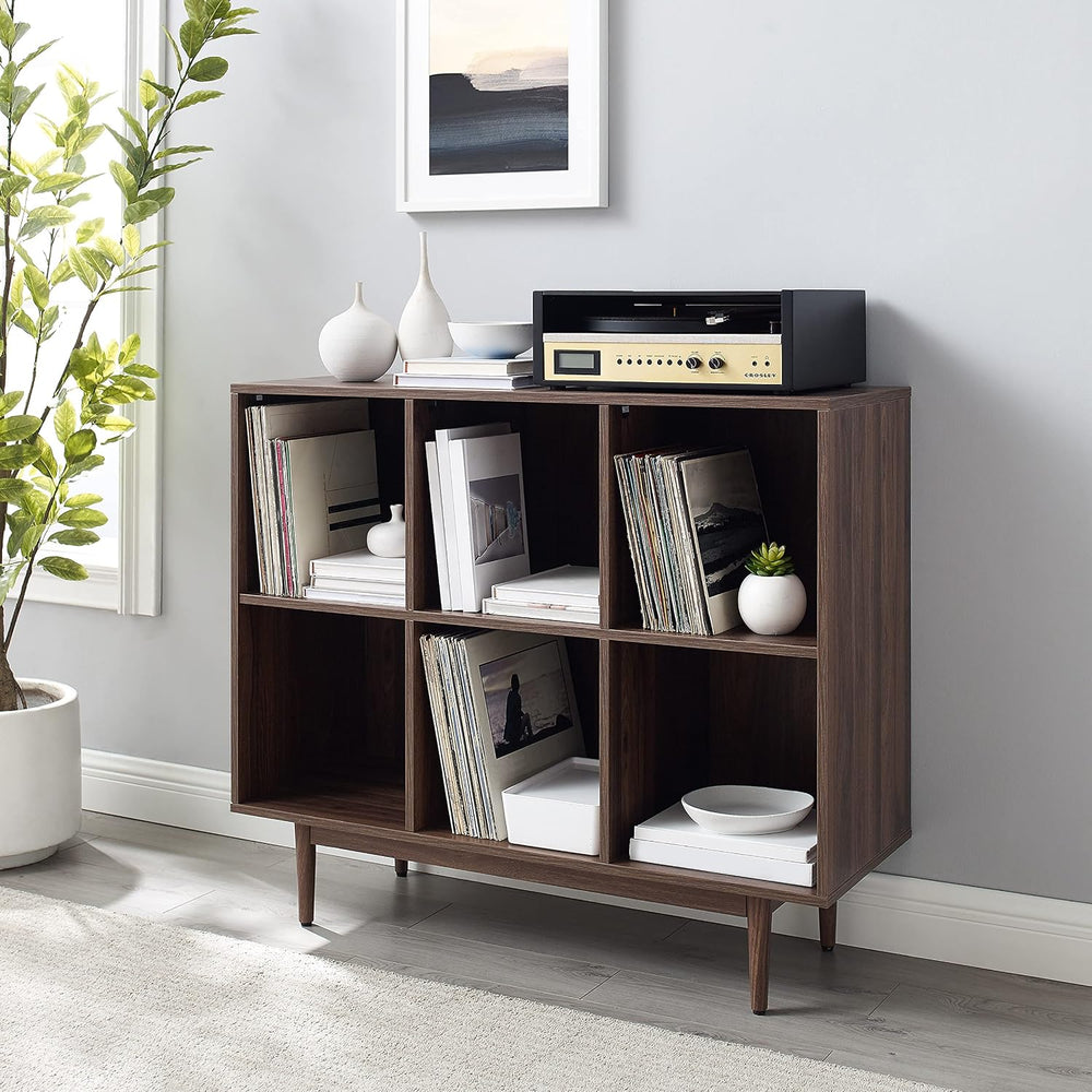 Crosley Furniture Liam 6-Cube Record Storage Bookcase