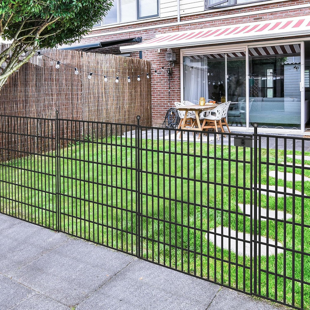 10 Panel No Dig Decorative Garden with Gate 32" H x 24.2'L