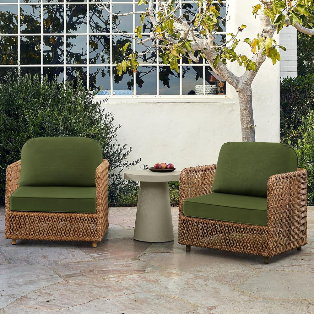 Outdoor Cushions for Patio Furniture Set of 2, 24"x24" Water Repell...