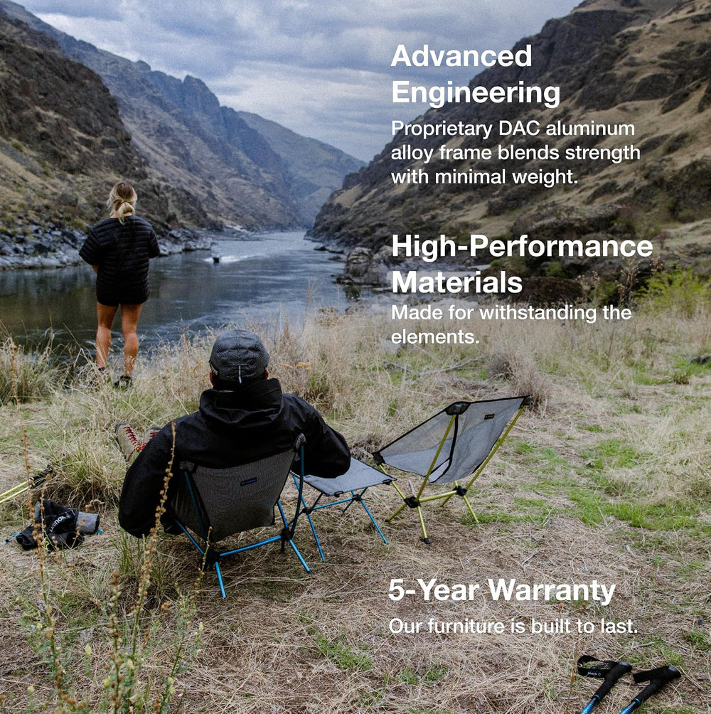 Helinox Chair Zero LT, 1.12 lbs Lightweight Camping Chair, Durable Ripstop, C...
