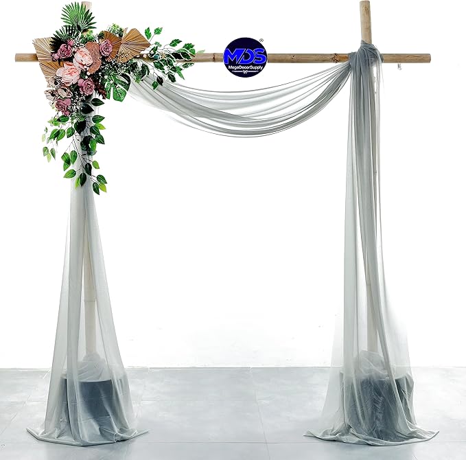 MDS Halloween Chiffon Draping Fabric - 2 Panel, 30" Wide x 30ft Long - S...