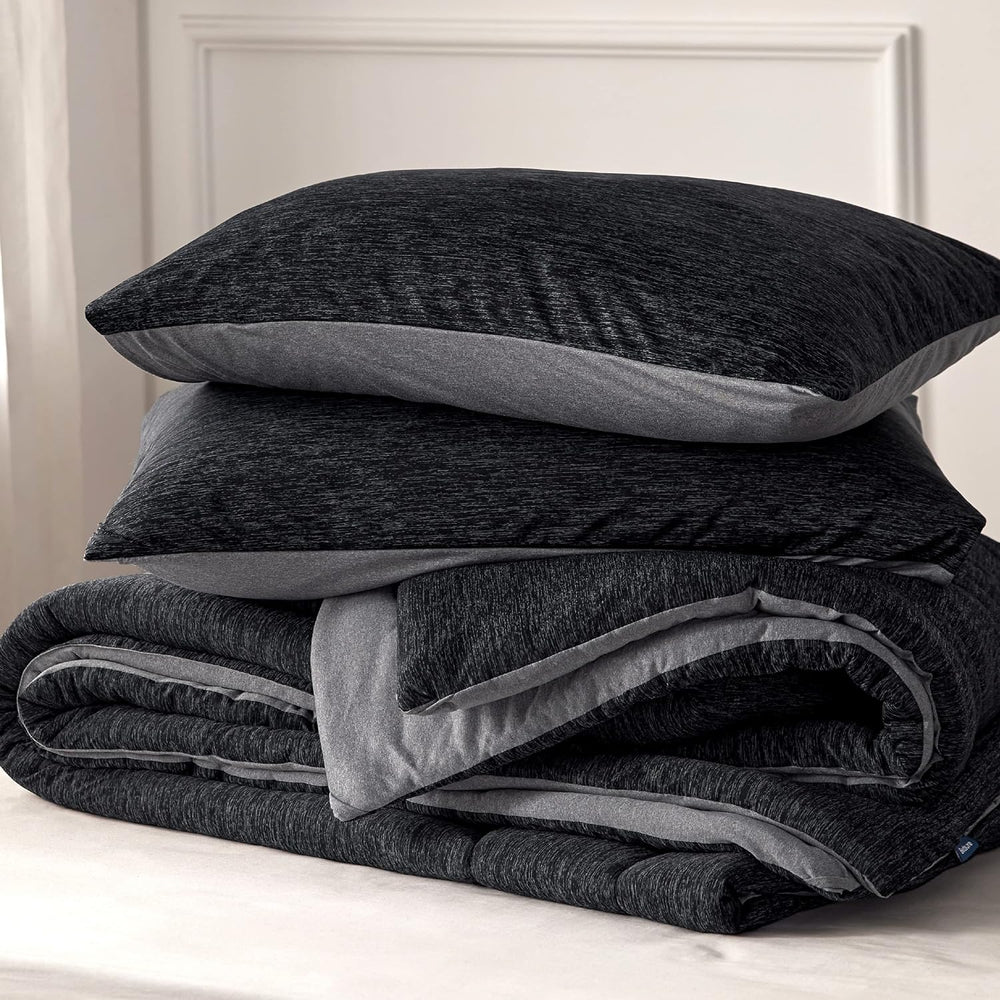 Bedsure King Size Comforter Set, All-Season & Cooling Bedding, Black