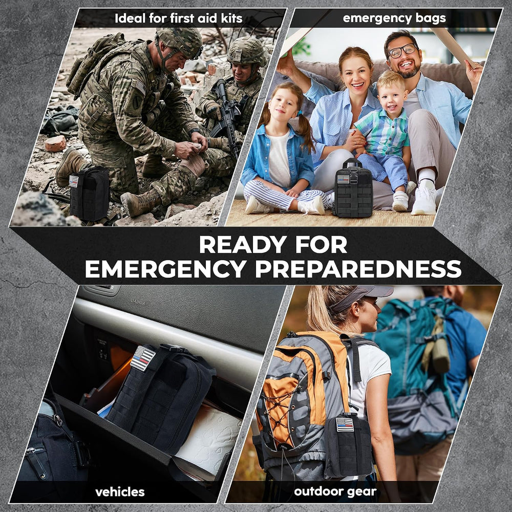 IFAK Trauma Kit with QEN Tourniquet, 6-Inch Israeli Bandage, Splint, Tactical...