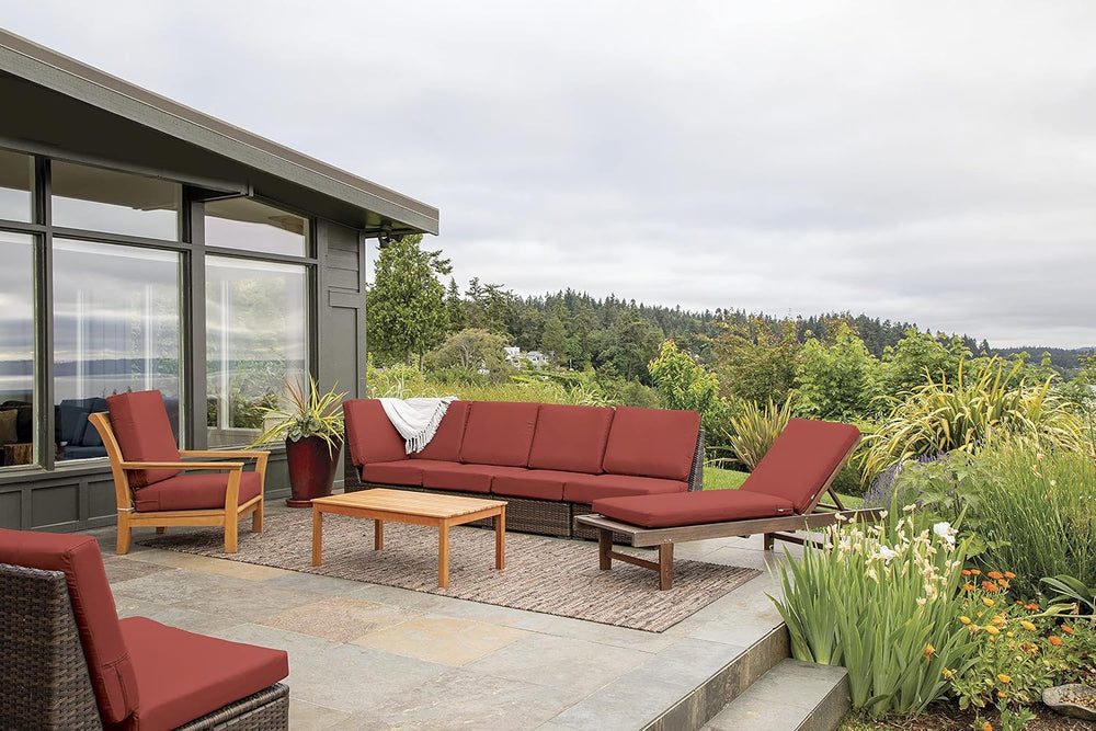 Classic Accessories Ravenna Water-Resistant 22 x 21 x 3 Inch Patio Seat Cushi...