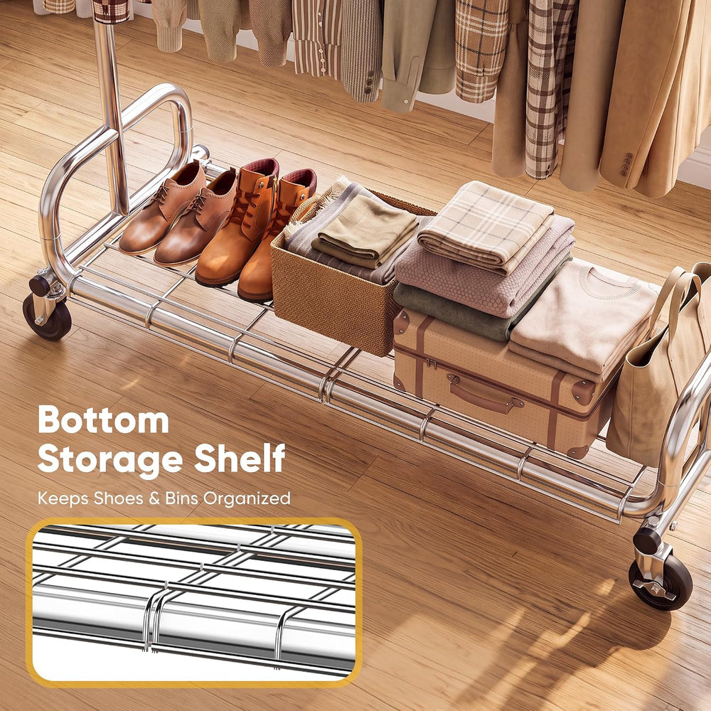 HOKEEPER Clothing Racks Heavy Duty Clothes Rack Adjustable Garment Rack