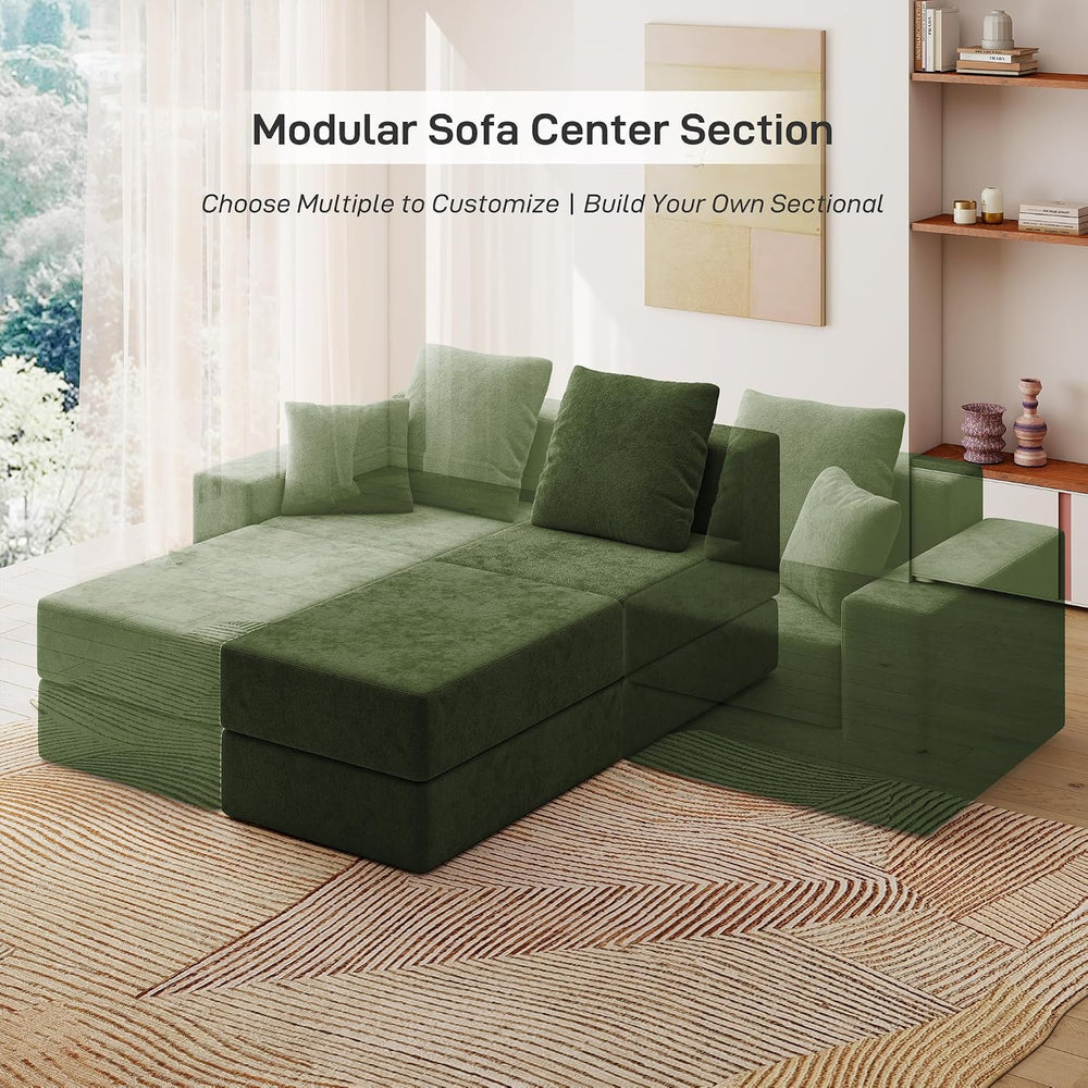 Living&Giving Cloud Sectional Couch for Living Room, Modular Boneless Cou...