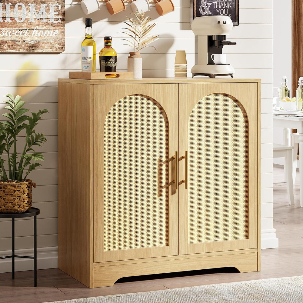 30"W Sideboard Buffet Cabinet, Boho Entryway Storage, Coffee Bar Cabinet