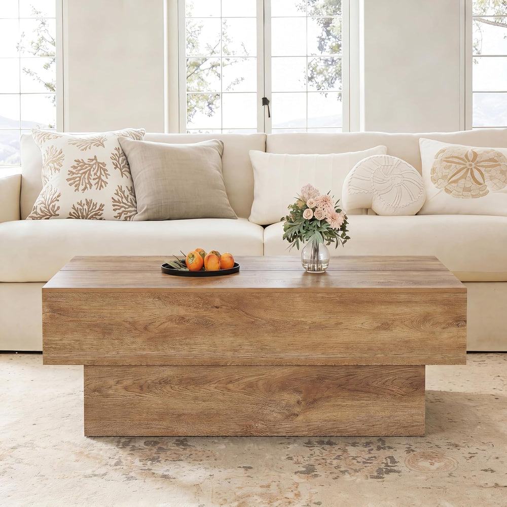 Tribesigns 55" Large Rectangle Coffee Table for Living Room