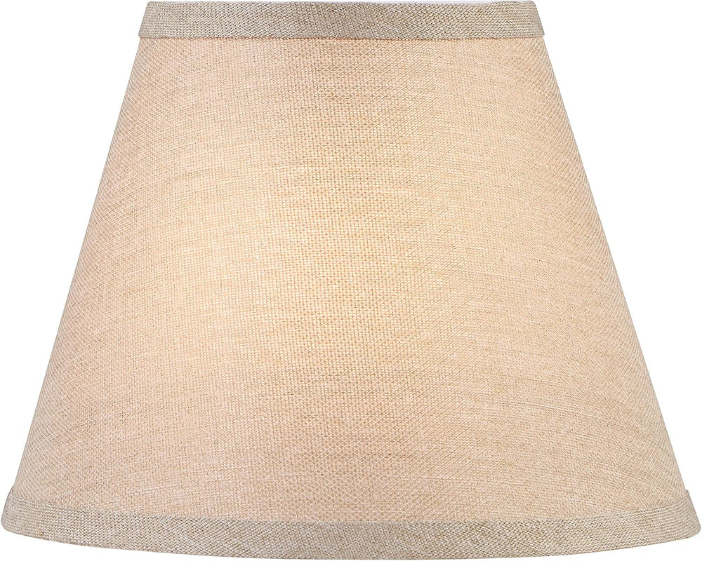 Aspen Creative 56028, Empire Uno Lamp Shade in Medium Brown Burlap Textured F...