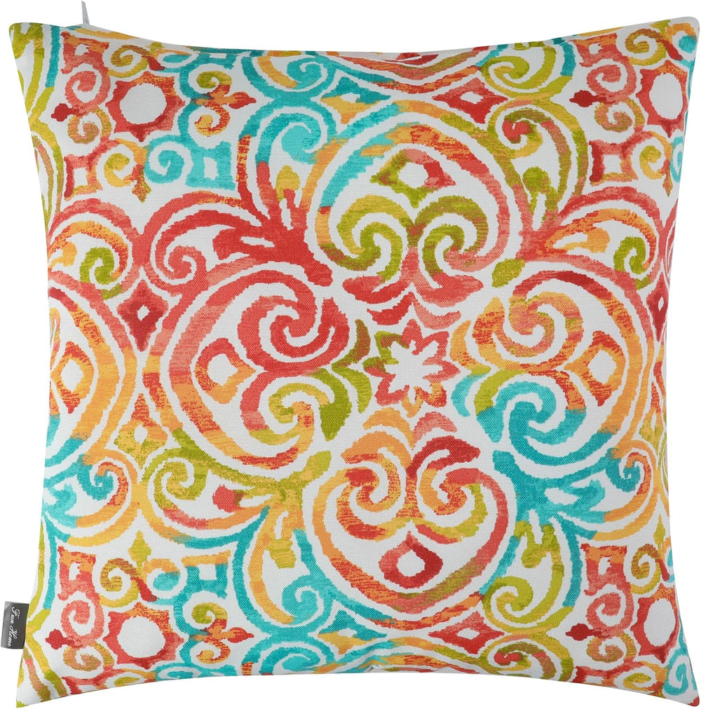 Outdoor Throw Pillows with Insert 18x18 Inch Pack of 2-Corinthian Dapple