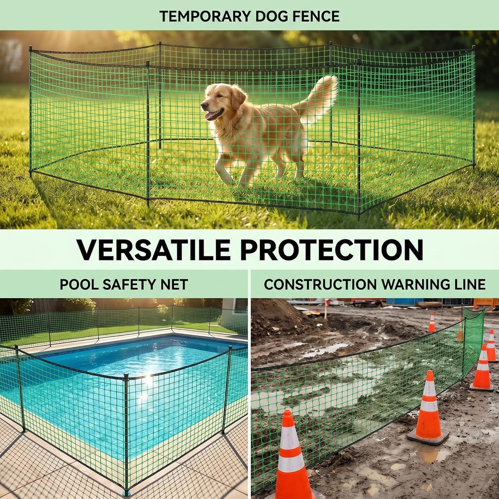 Plastic Garden Fence 4x100 FT, 0.4" Mesh Deer Fence Roll