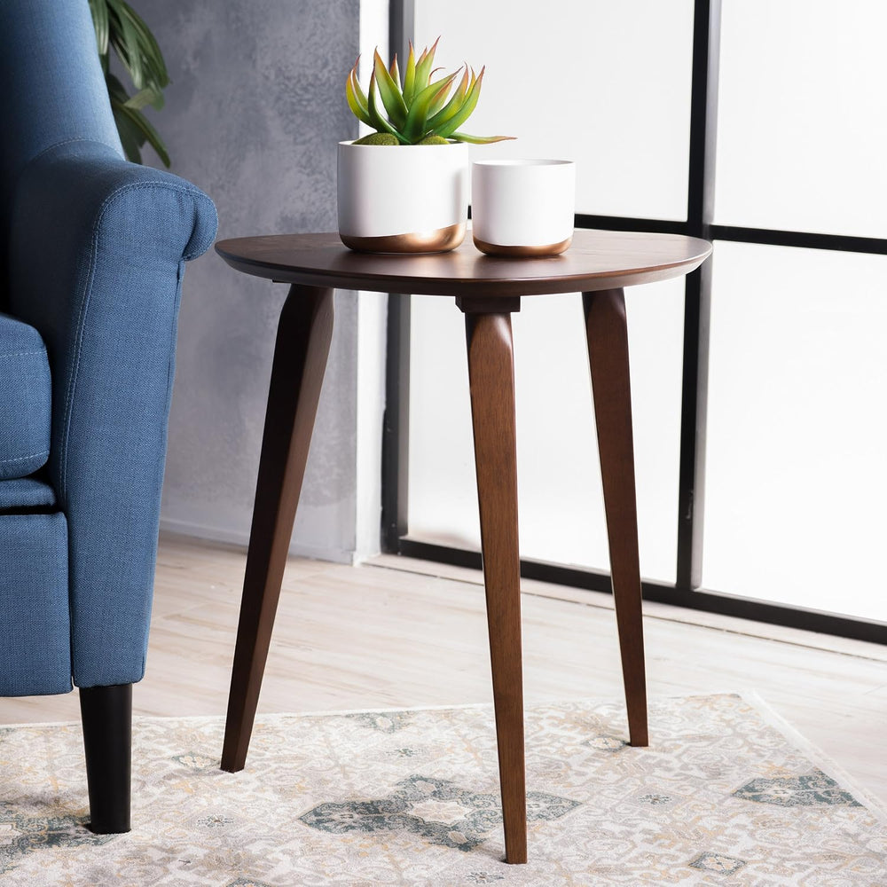 Christopher Knight Home Hoyt Wood End Table, Walnut, 20.08 in x 20.08 in x 22...